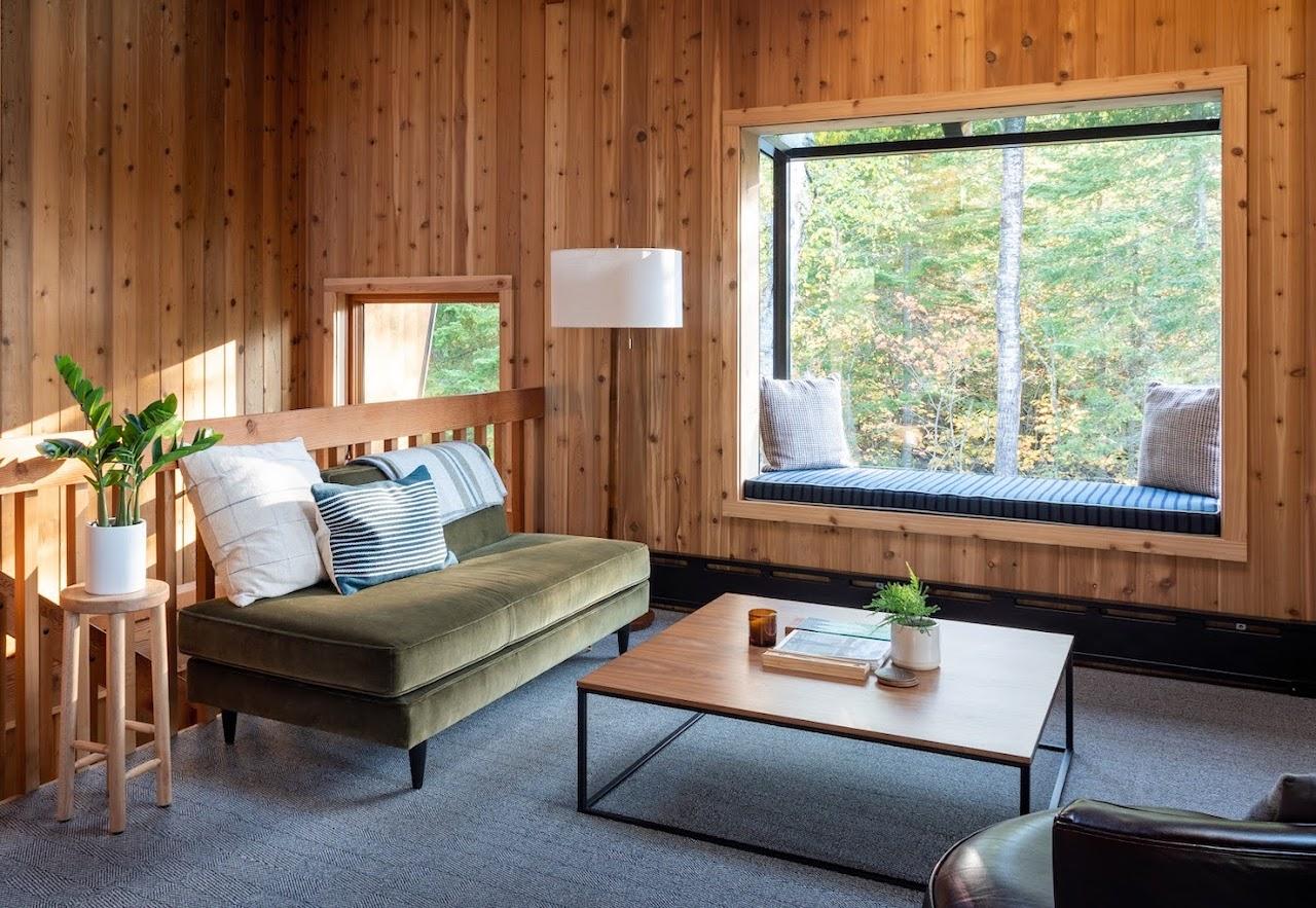 Into the Woods: The Transformation of a 70s A-Frame Cabin in Minnesota