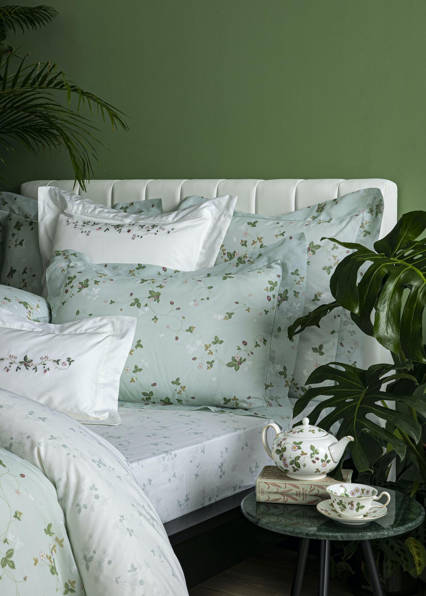 綠意滿滿的Wedgwood寢室用品 ，為家居帶來一抹清新季節感