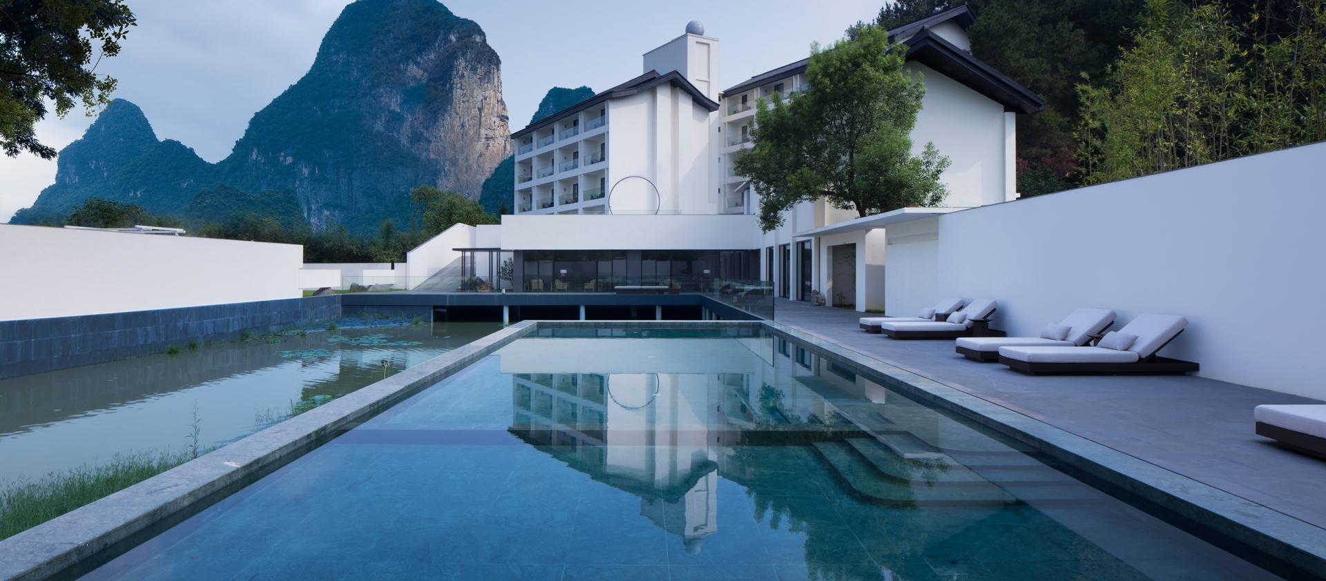 This Guilin Mountainside Hotel Is a Minimalist Masterpiece