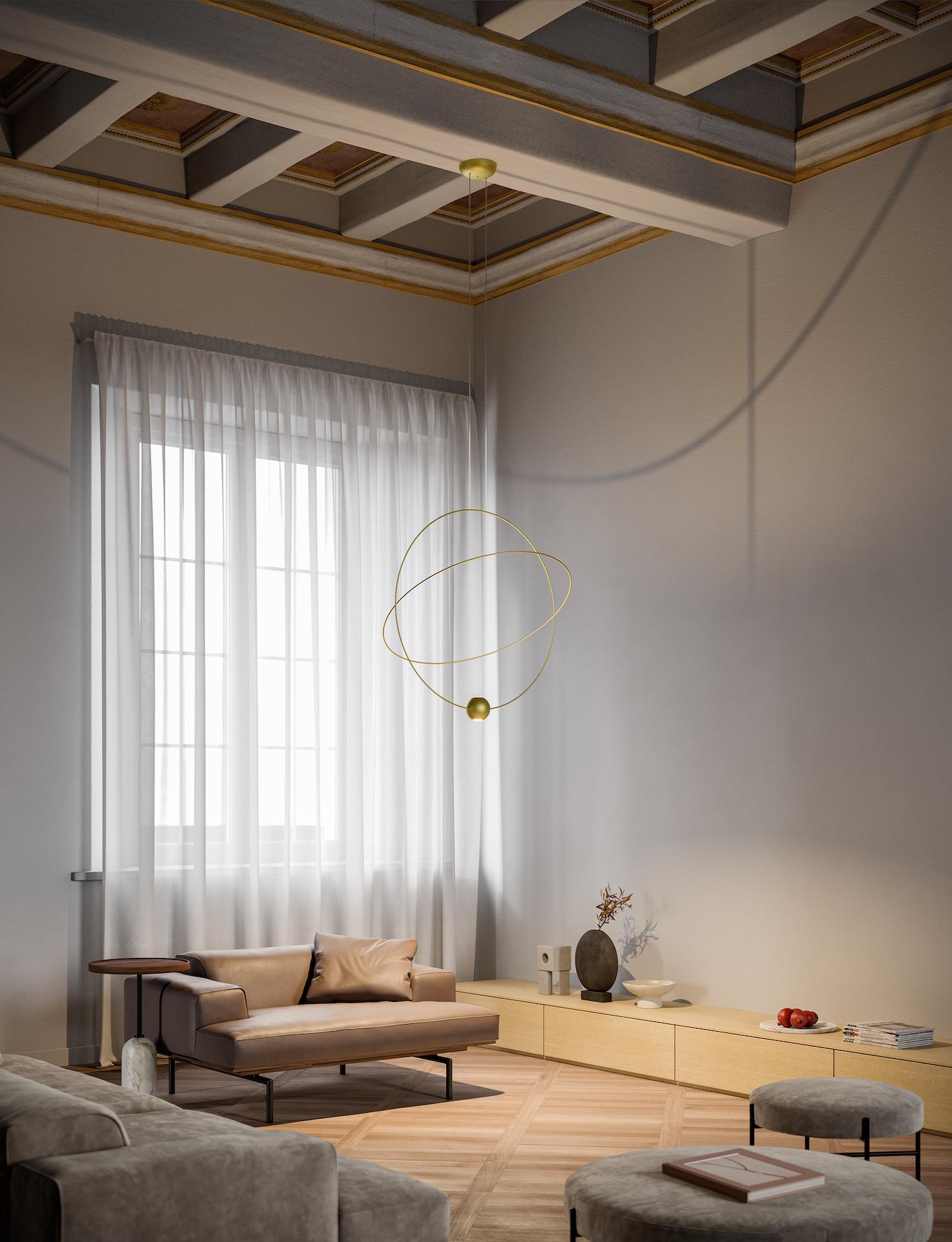 Lodes' New Elara Suspension Lamp is a Minimal and Sculptural Beauty