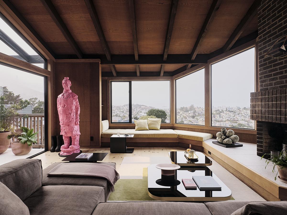 Vintage Redwood Meet Contemporary Touches in This 1970s San Francisco Hillside House