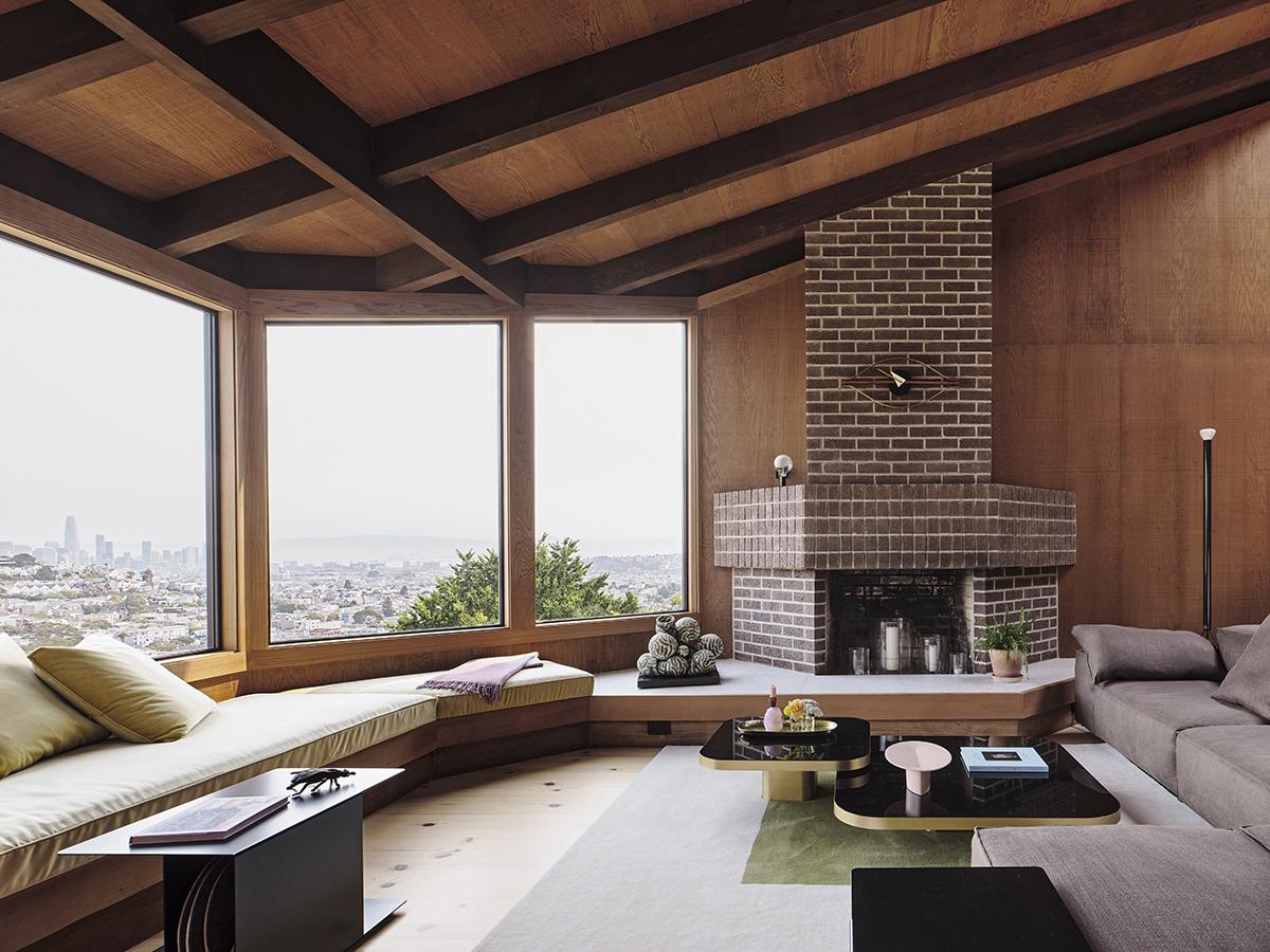 Vintage Redwood Meet Contemporary Touches in This 1970s San Francisco Hillside House