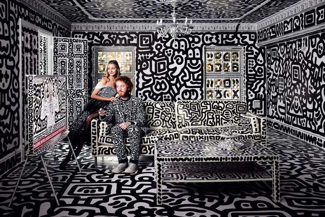 UK artist Mr Doodle covers his US$1.5 million house in doodles