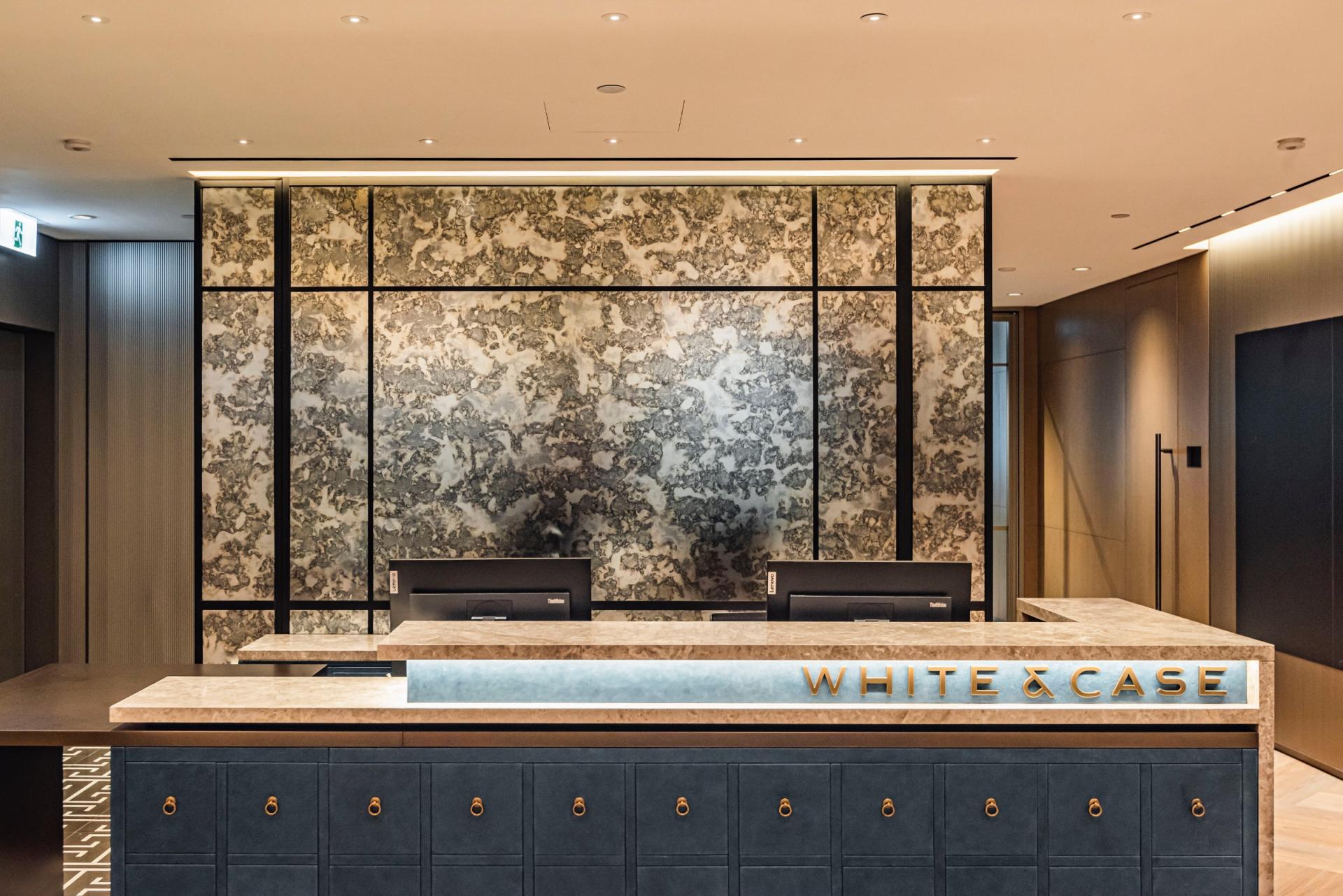 White & Case Law Firm's Central office creates a warm and welcoming workplace
