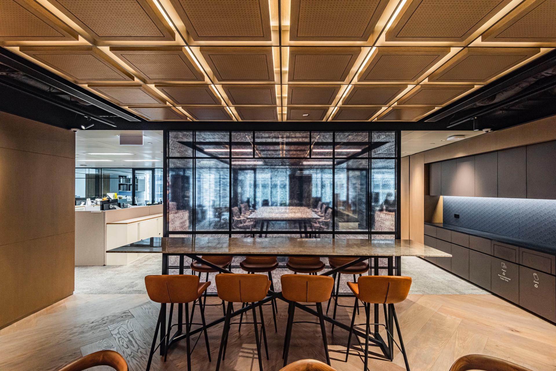 White & Case Law Firm's Central office creates a warm and welcoming workplace