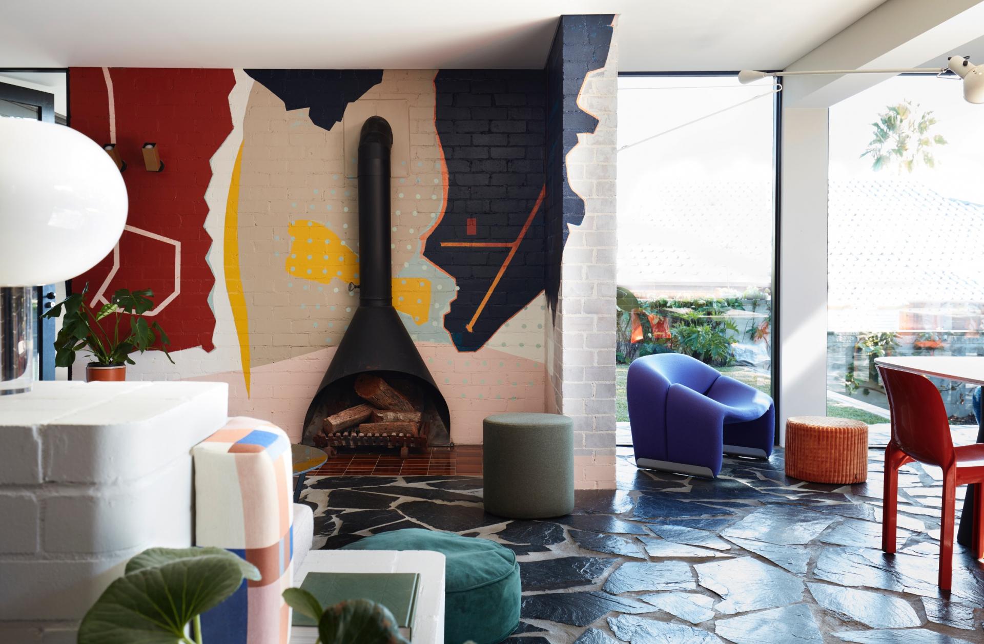 Inside Polychrome House, a multicoloured abode in Sydney