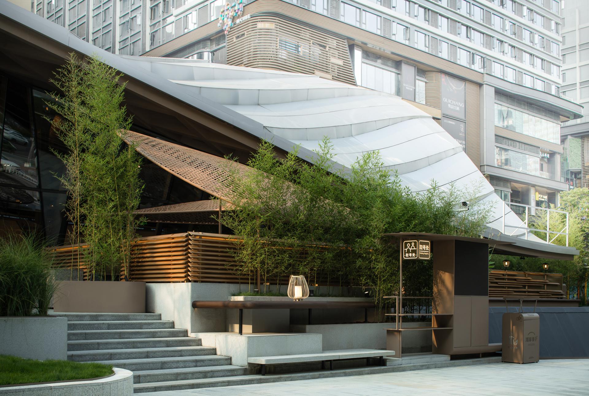 This modern hotpot restaurant in Sichuan is a stunning bamboo oasis