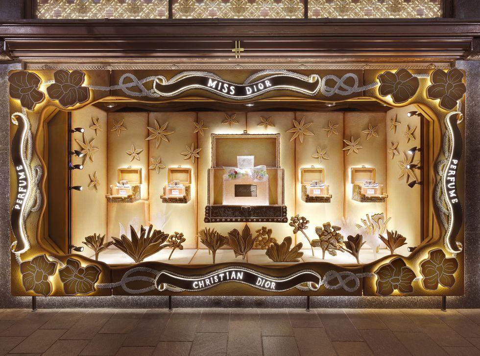 Dior transforms Harrods into a gigantic gingerbread house for Christmas