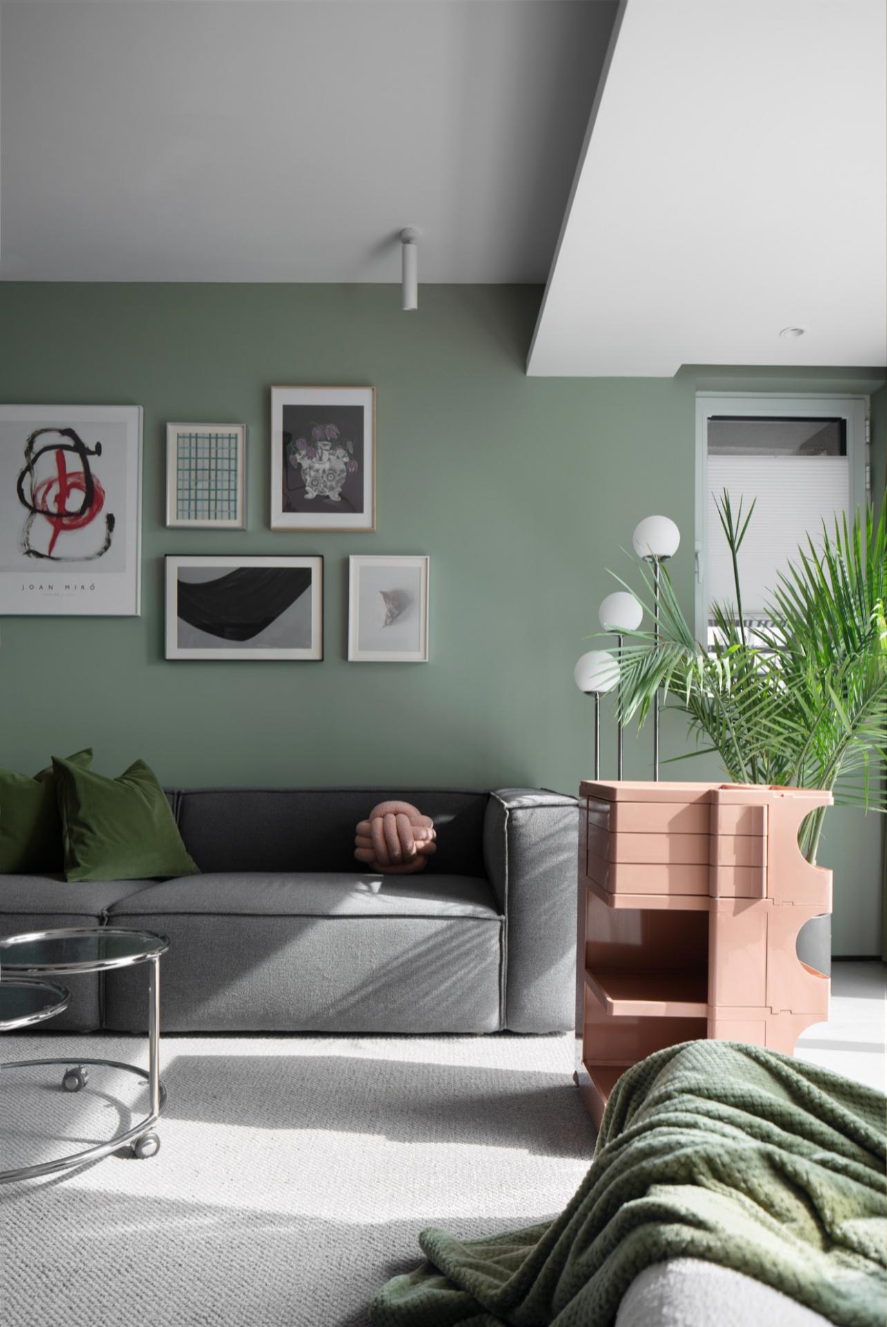  This cosy grey and green flat is a pandemic dream home