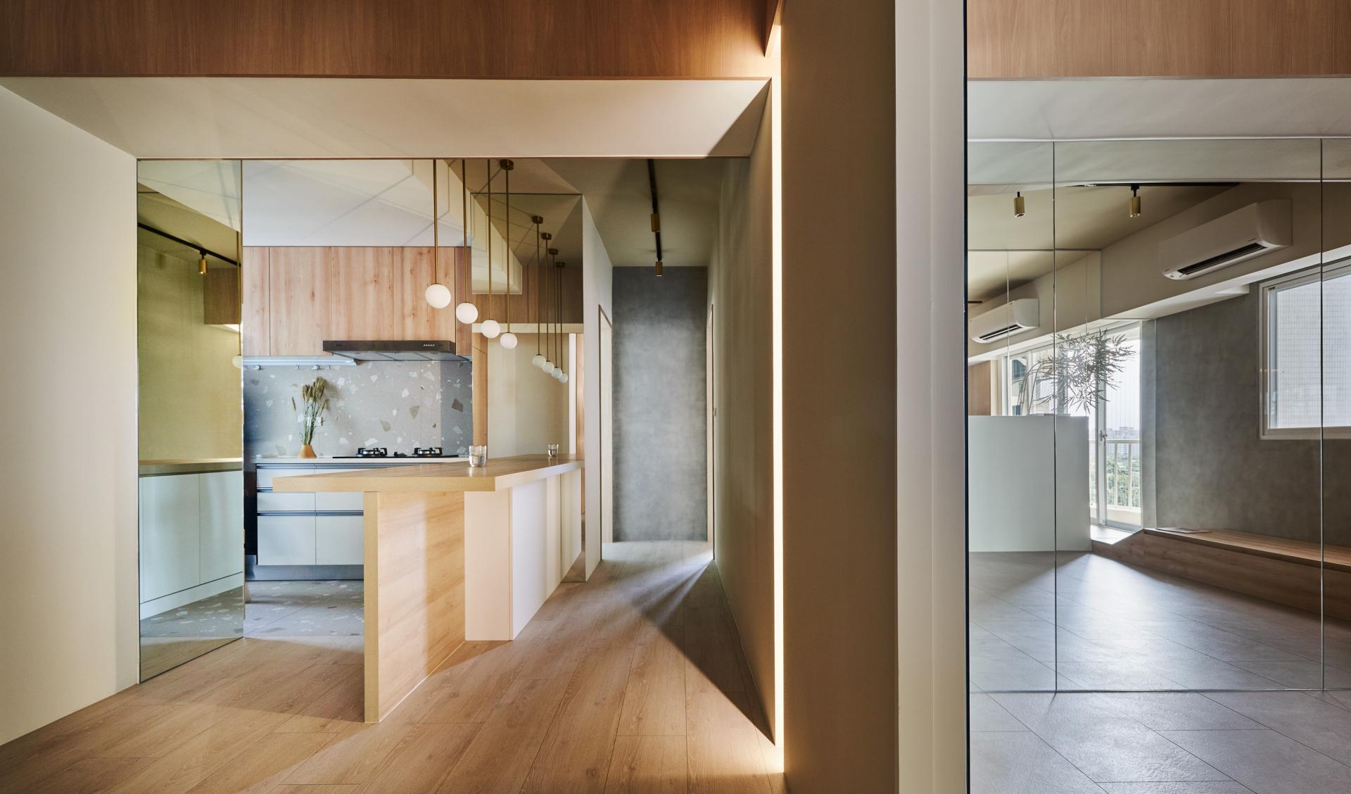 This 1,173 sq. ft. house in Taipei floats in fluidity