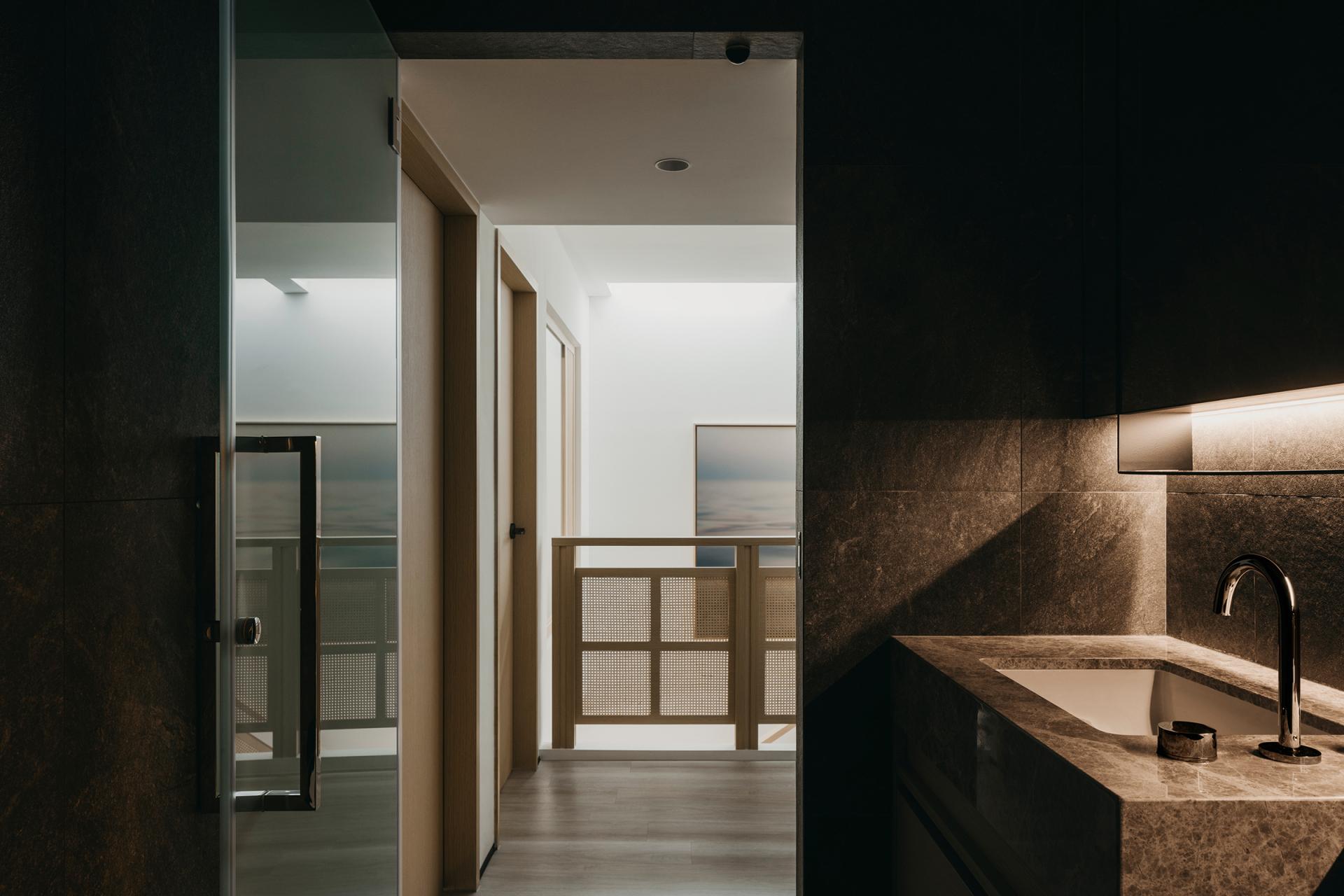 This two-storey Singapore apartment was designed to feel like a Japanese ryokan