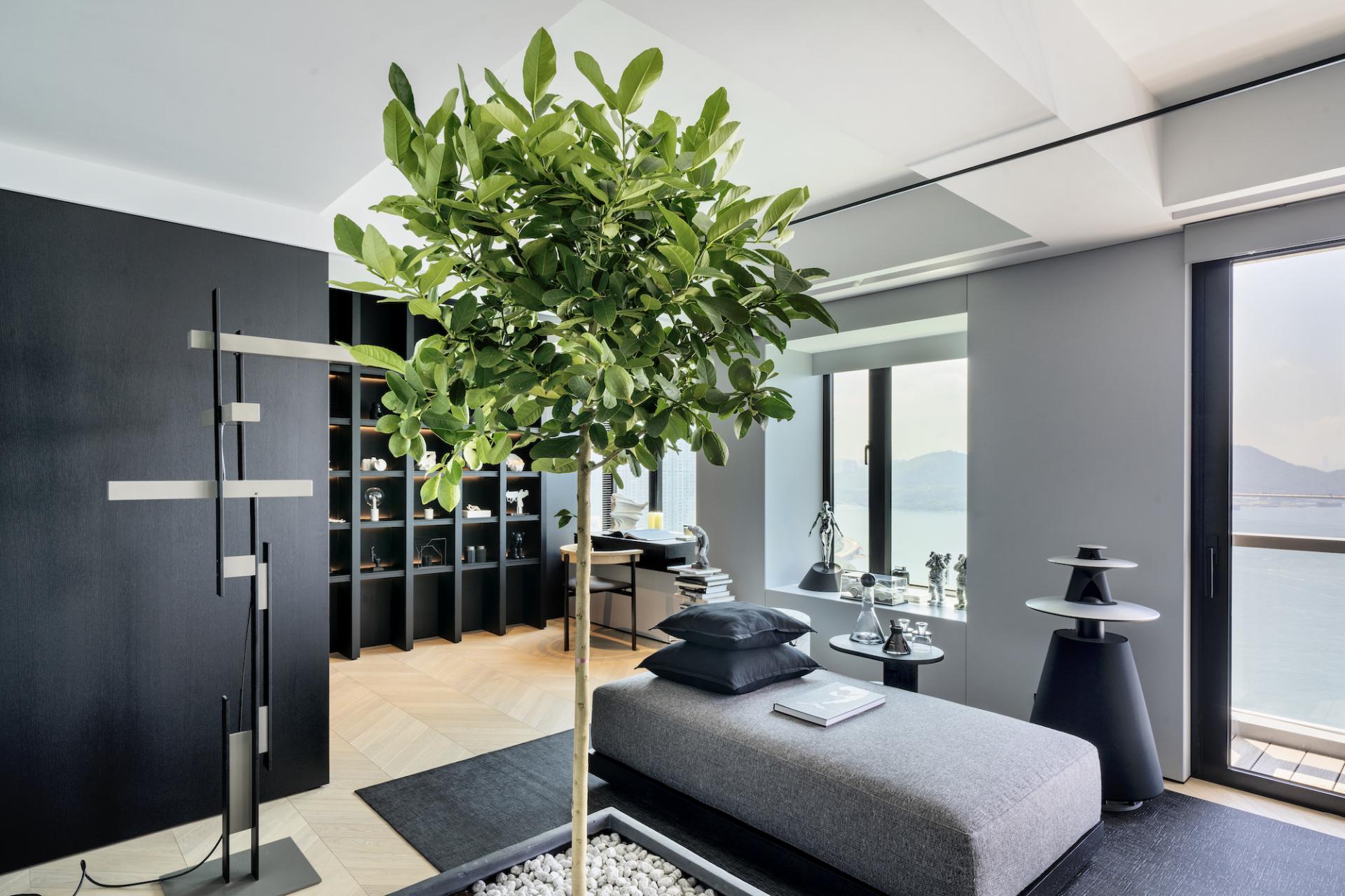 This Black and White Duplex is a Masterclass in Mono Interiors