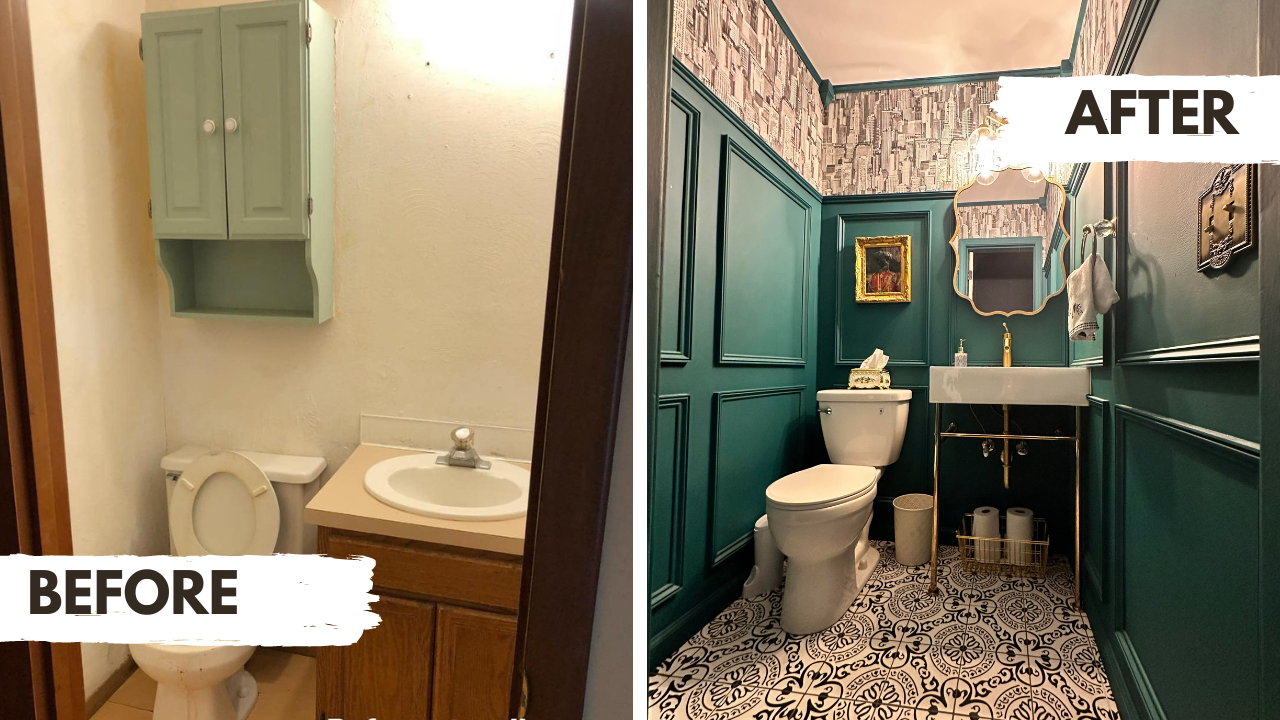 衛浴室裝修前後大不同：綠色帶出簡約美