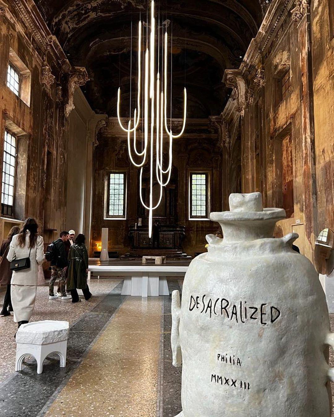 Milan Design Week 2023: An exhibition inspired by 'desacralized' architecture is presented inside an historic church 