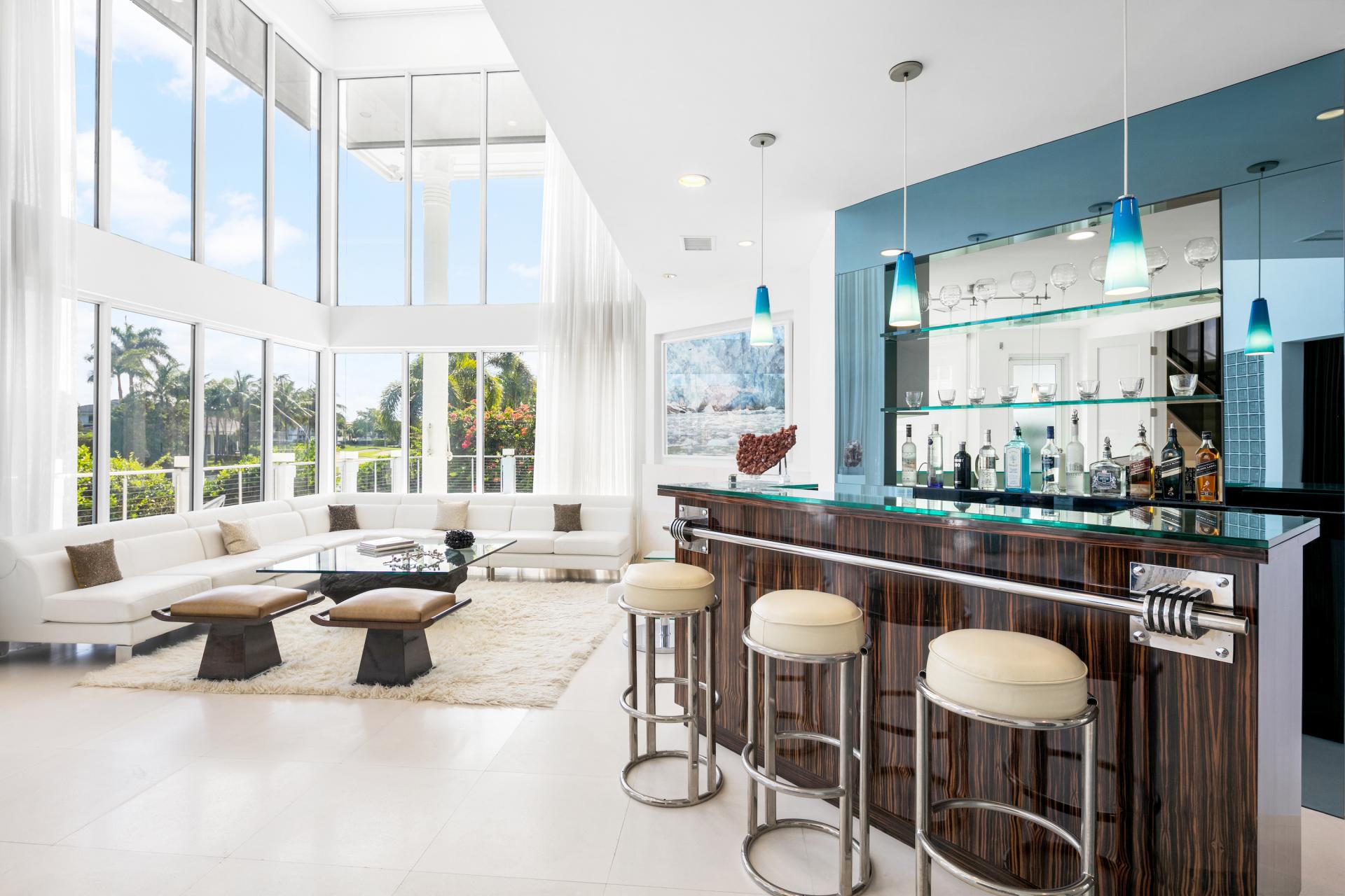 Inside a US$6 Million Art Deco-Style Florida Home with European Features and Colourful Accents
