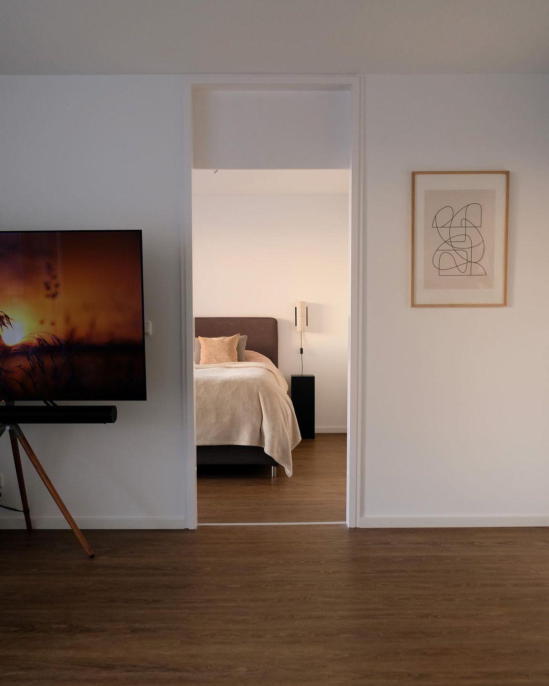 Inside a Munich-based designer’s 590 sq. ft. sleek, warm minimalist apartment
