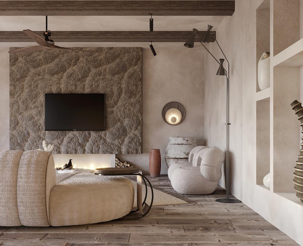 An Interior Designer's Office-Cum-Home in Morroco is Infused with Japanese Wabi-Sabi Aesthetic