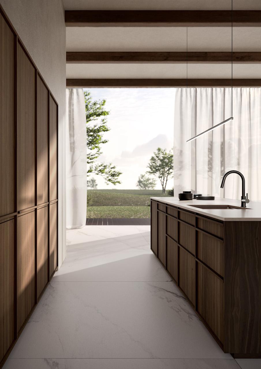 德國LEICHT推出KYOTO廚房門板，以日式傳統格柵為設計靈感