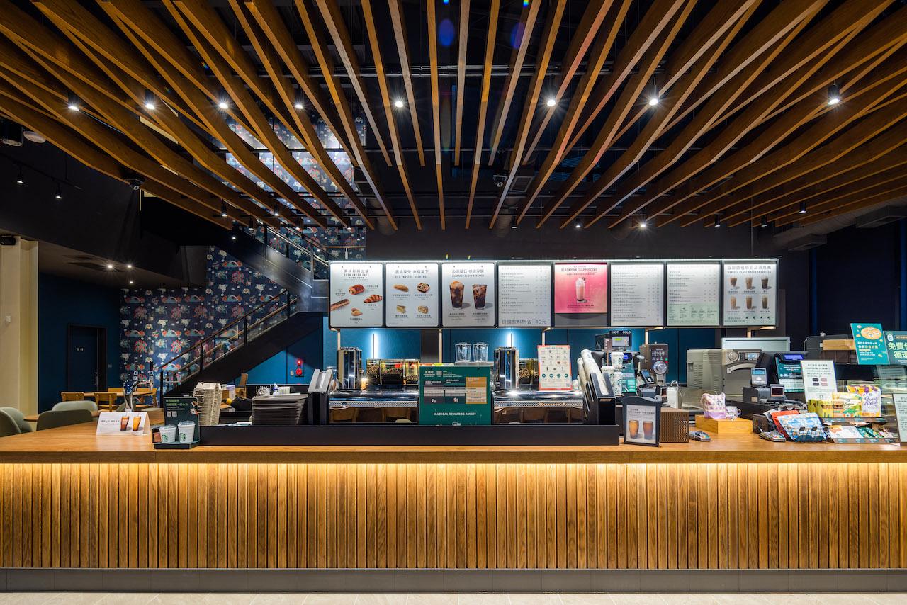 台灣Starbuck咖啡店，以當地盛產的葡萄為設計靈感