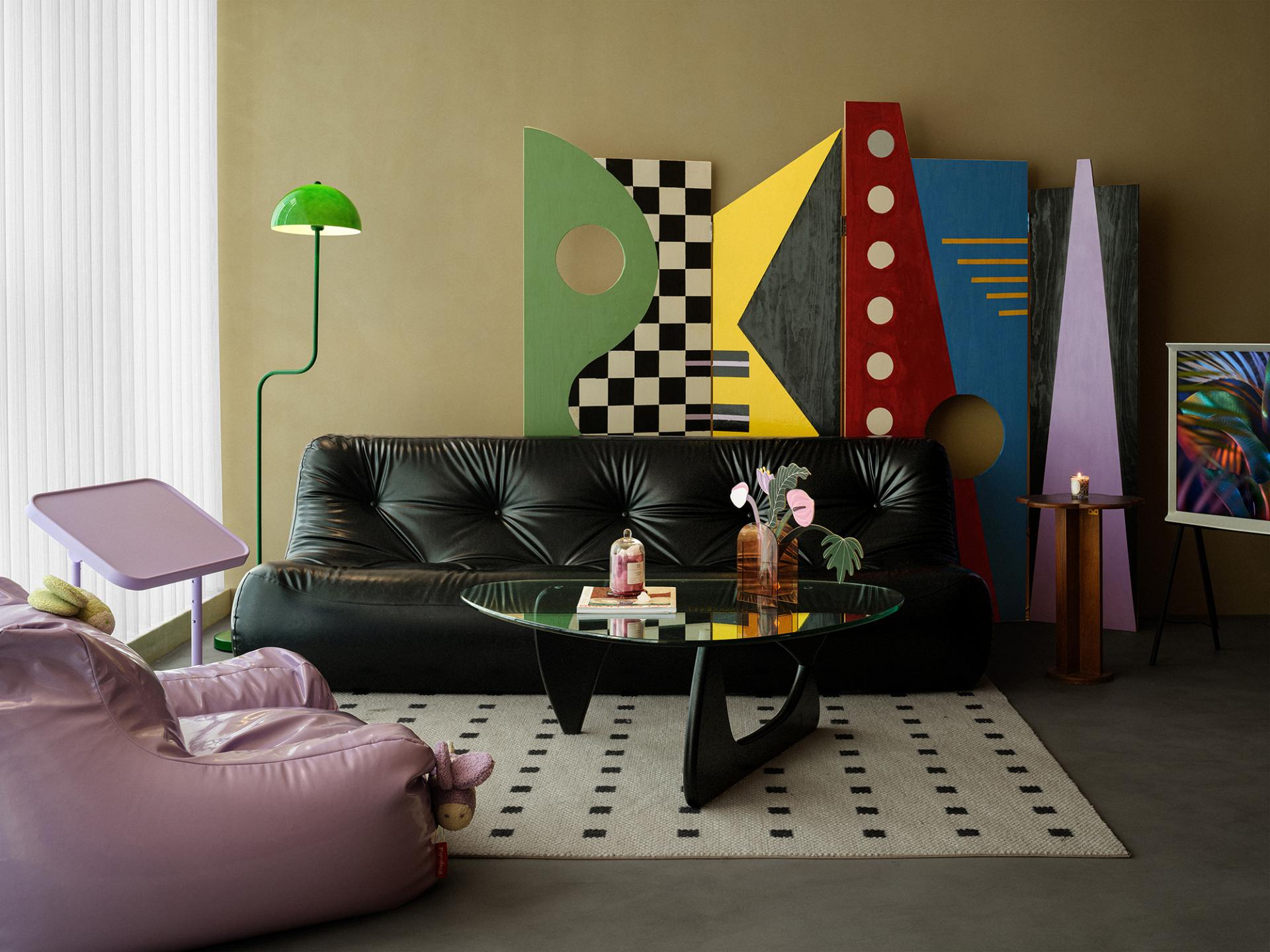 A Whimsical Alice in Wonderland-themed Playroom with Oversized