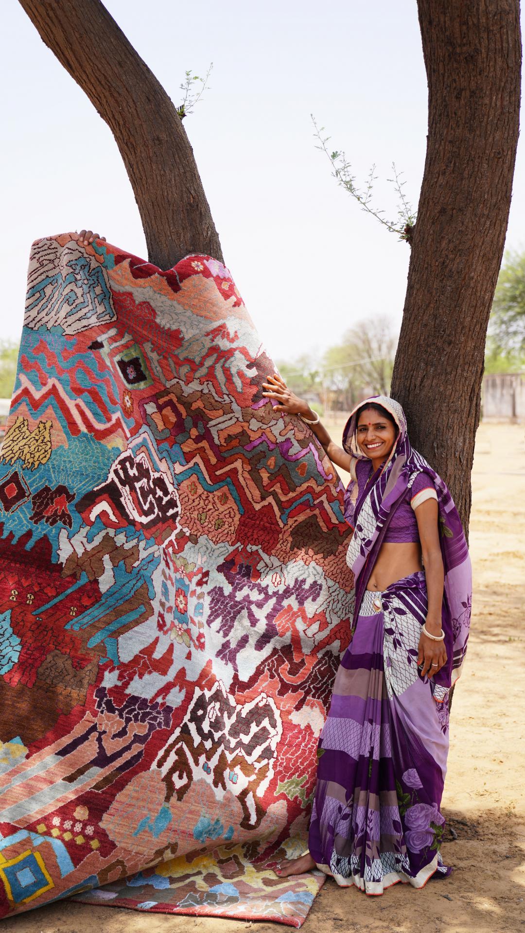 How Jaipur Rugs' Manchaha Collection is Changing the Lives of Female Carpet Makers