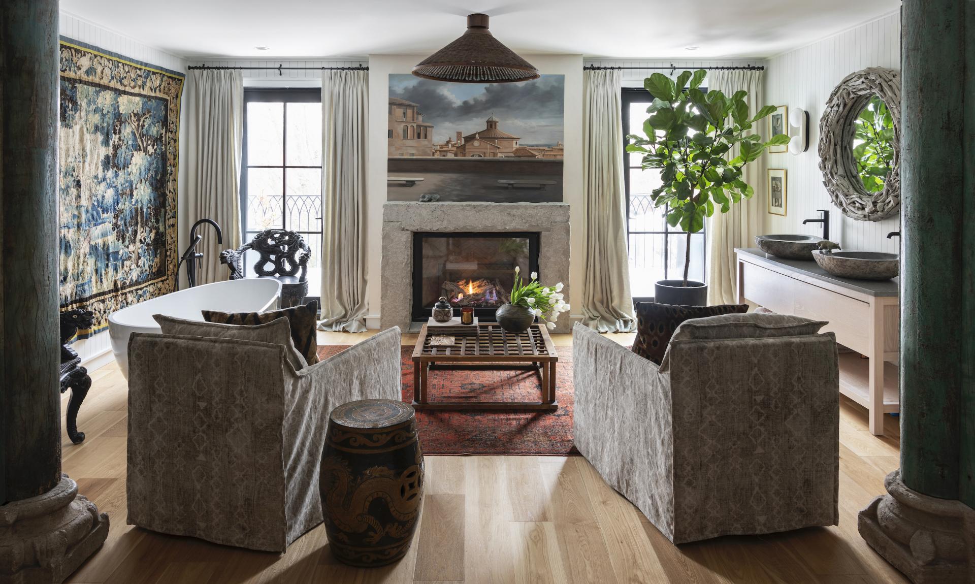 Interior designer Henrietta Southam's 2,800 sq ft Tribal Chic Home for Her Blended Family in Canada