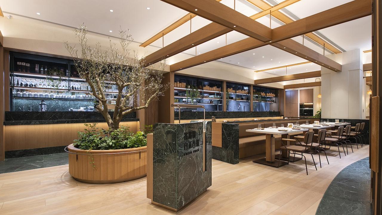 台北101內的台菜餐廳，體現台式設計風格