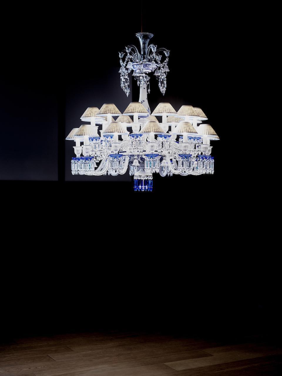 Steve Leung and Baccarat Debut Exclusive Blue-and-White Porcelain Chandelier