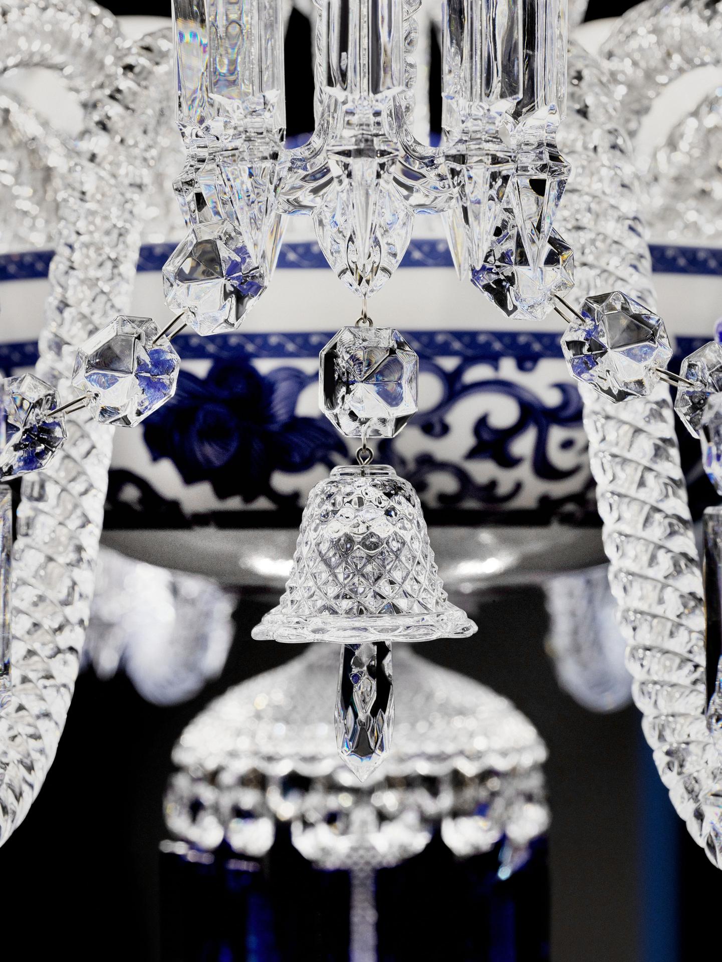 Steve Leung and Baccarat Debut Exclusive Blue-and-White Porcelain Chandelier