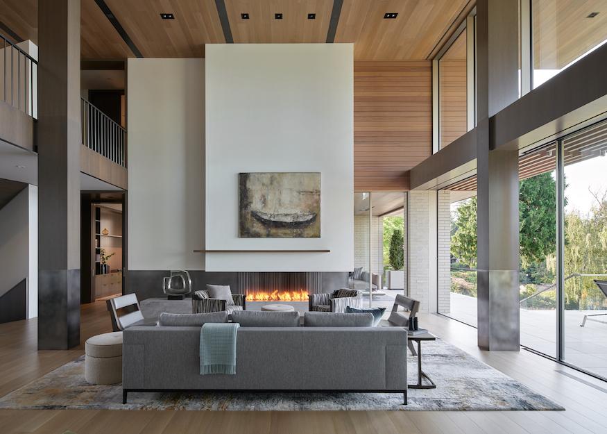 A Stunning 12,000 sq. ft. All-Glass, Two-Story Lake House in Seattle