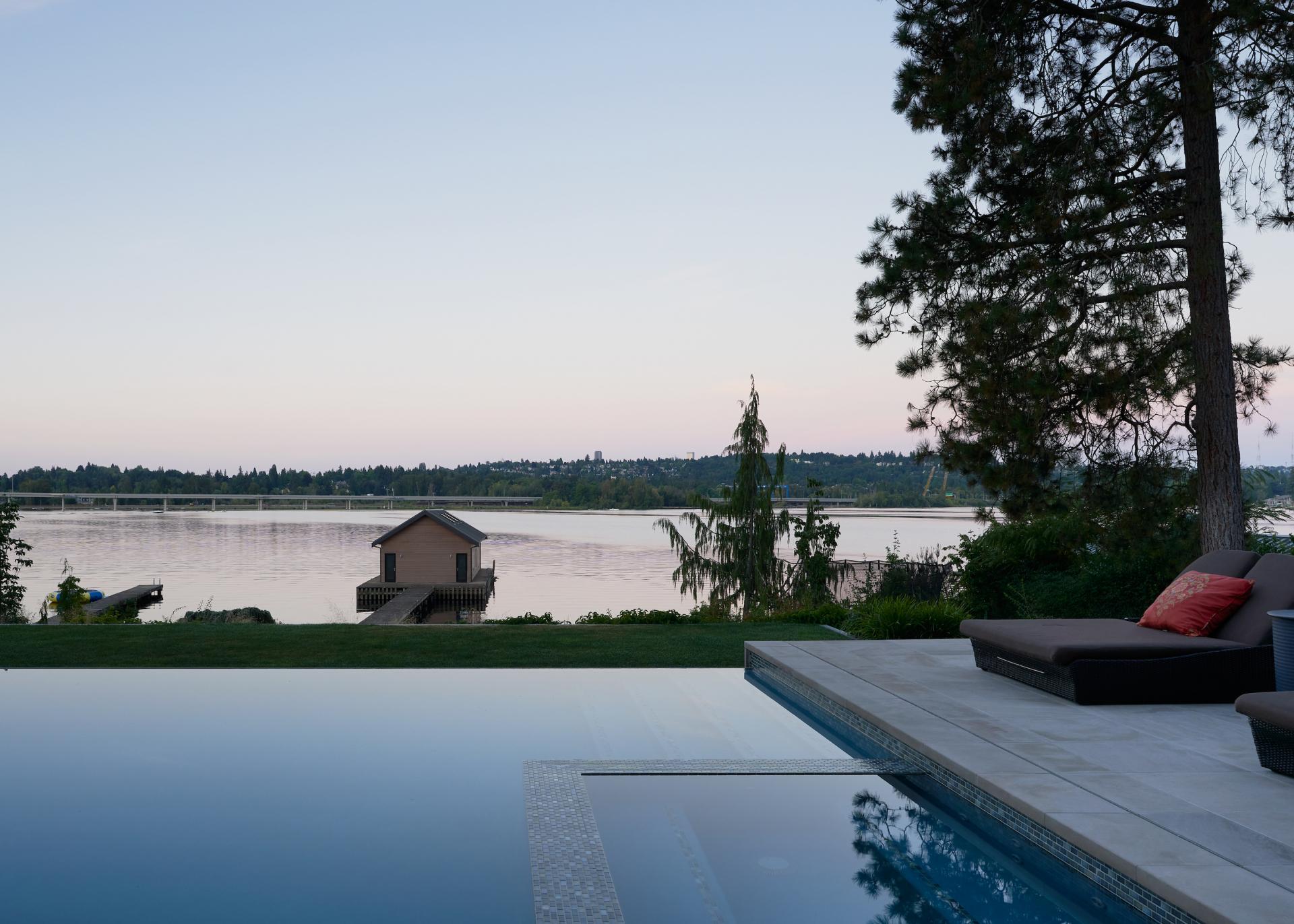 A Stunning 12,000 sq. ft. All-Glass, Two-Story Lake House in Seattle