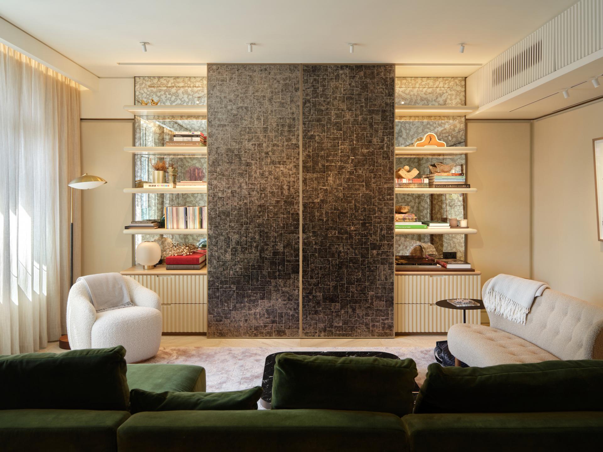 This 2,500 sq. ft. Sheung Wan Apartment has a Family Library 