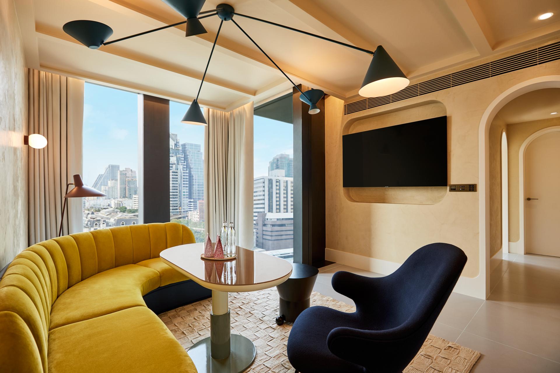 The Standard, Bangkok Mahanakhon is a Wonderful Burst of Colour and '70s Glam