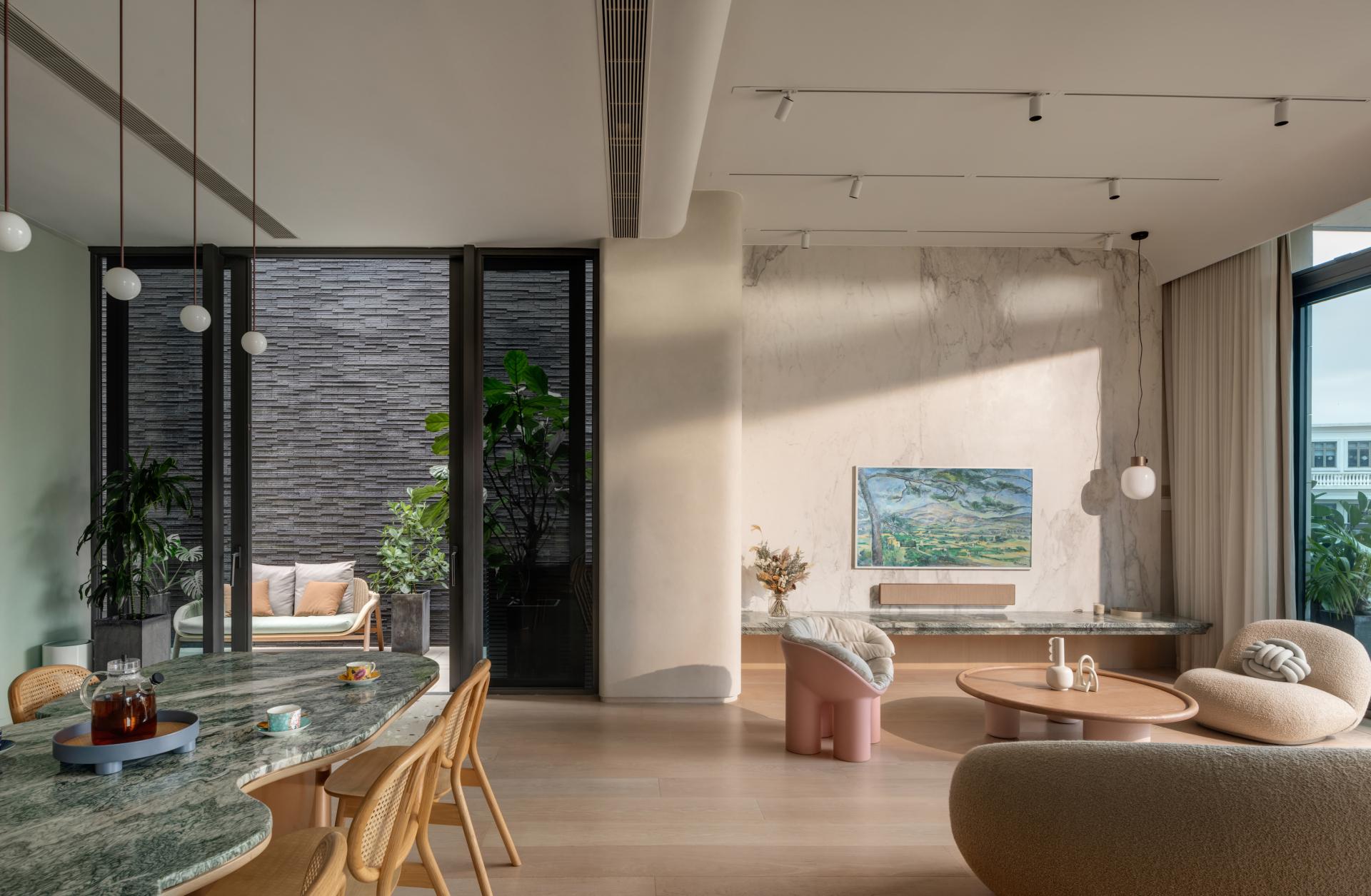 Art Meets Architecture: a Three-Storey 2800 sq. ft. Tuen Mun Home Inspired by Paul Cézanne