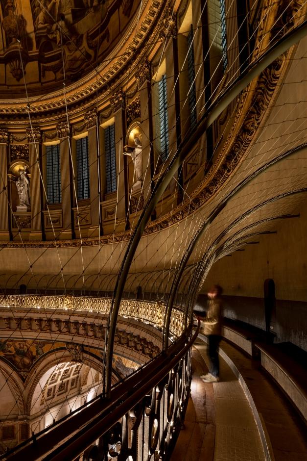 St. Paul's Cathedral's Whispering Gallery in London Shines with New Lighting