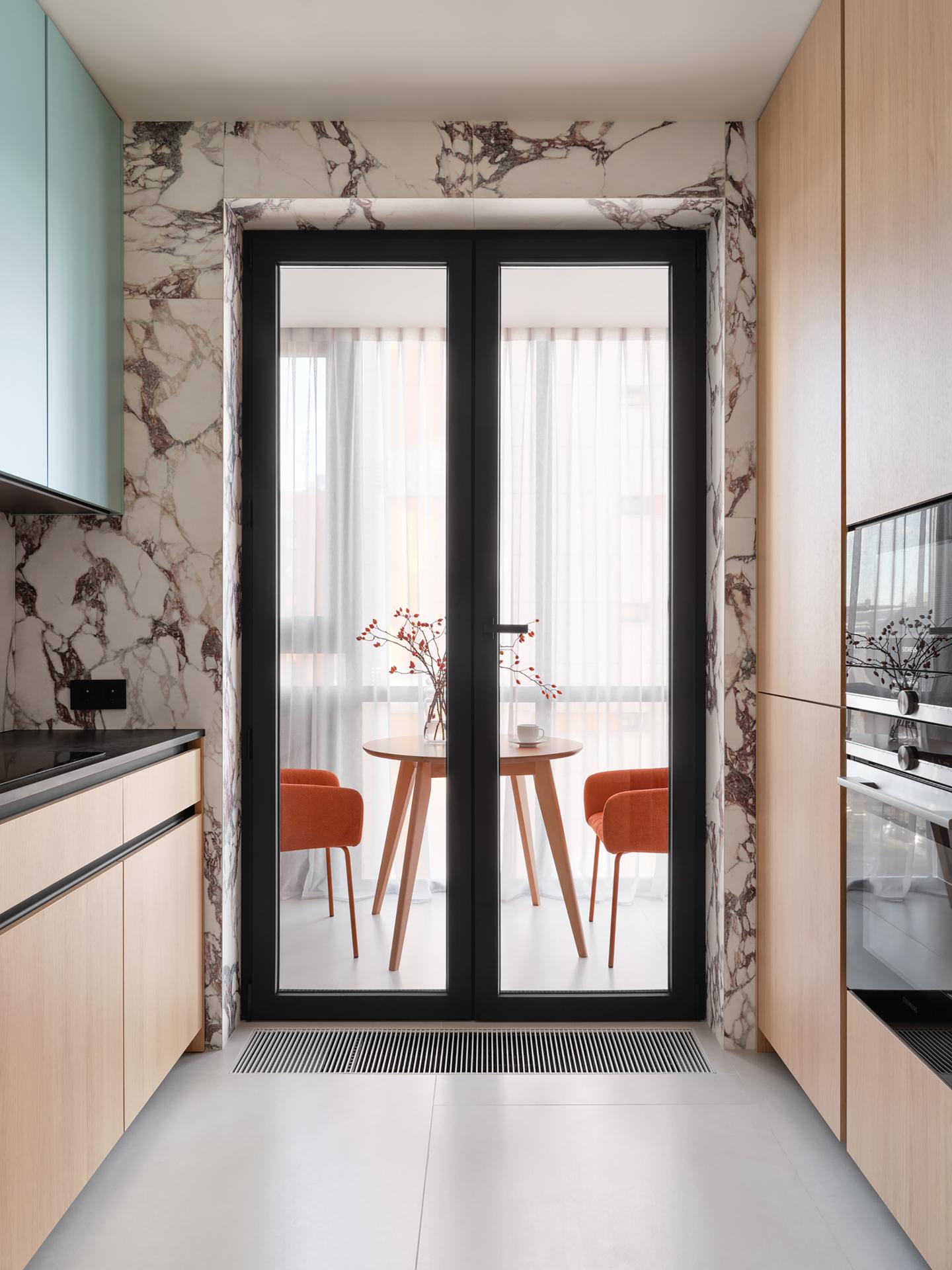 Magic Happens When Turquoise Meets Marble in this Moscow Abode