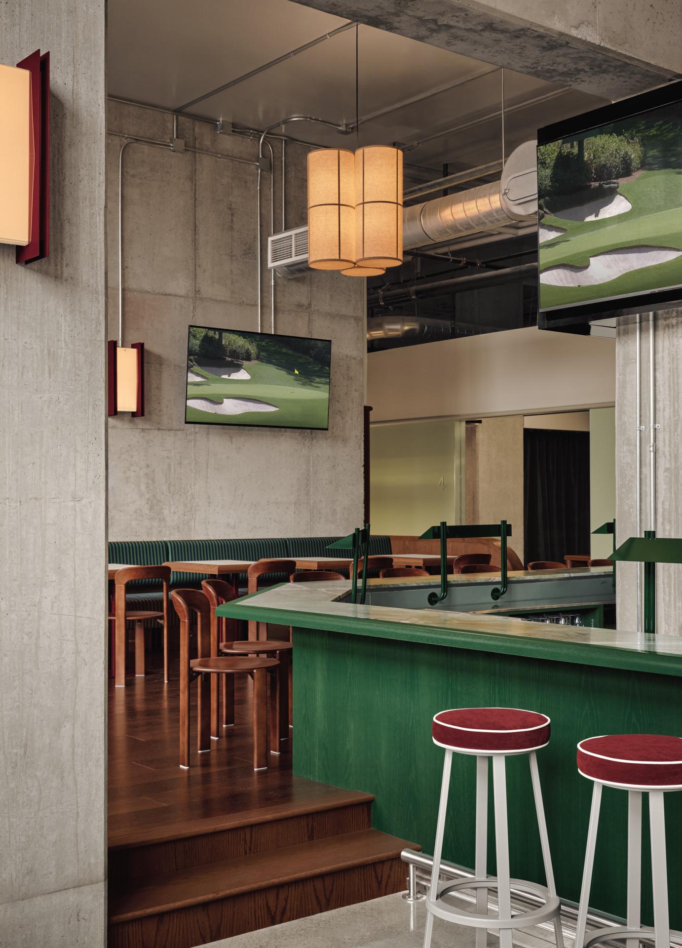 This Indoor Golf in Montreal Feels Like a Design Museum 