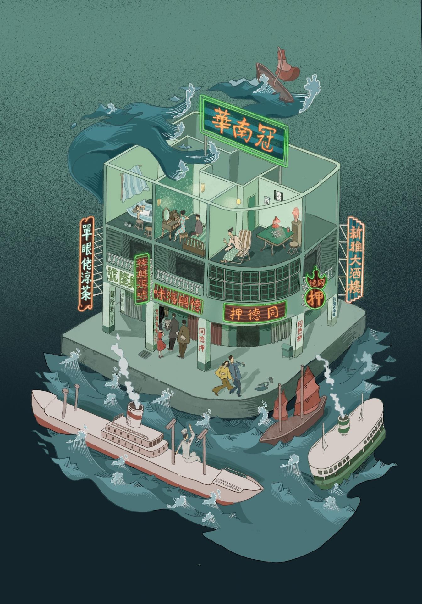 走進本地插畫家Enoch Wong王彥諾的香港地景誌