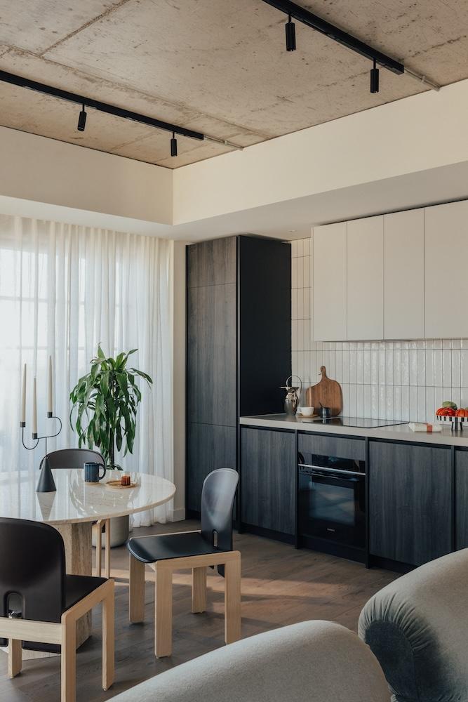Inside an Art-filled London Show Flat in the Clouds