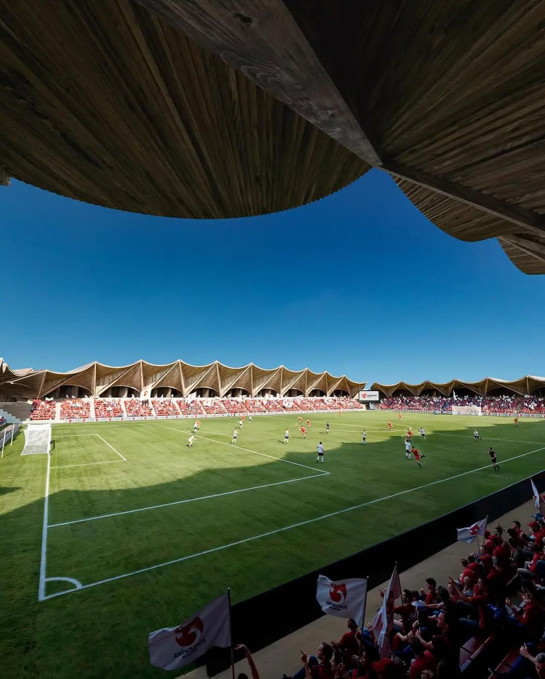 Japan's First Circular Timber Stadium Set for Fukushima